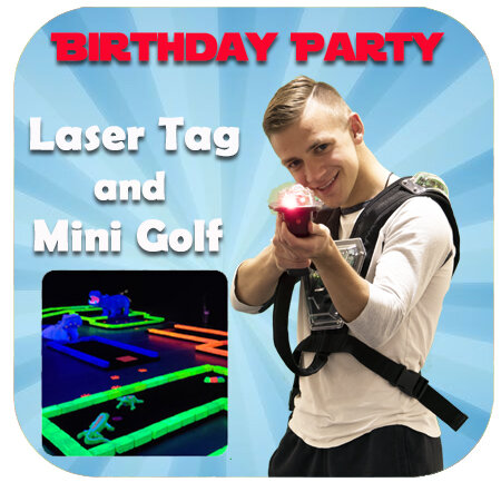 Birthday Party Laser Tag and Mini Golf