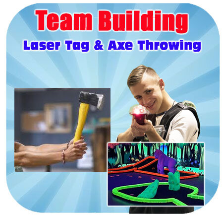 Team Building - Laser Tag Mini Golf and Axe Throwing