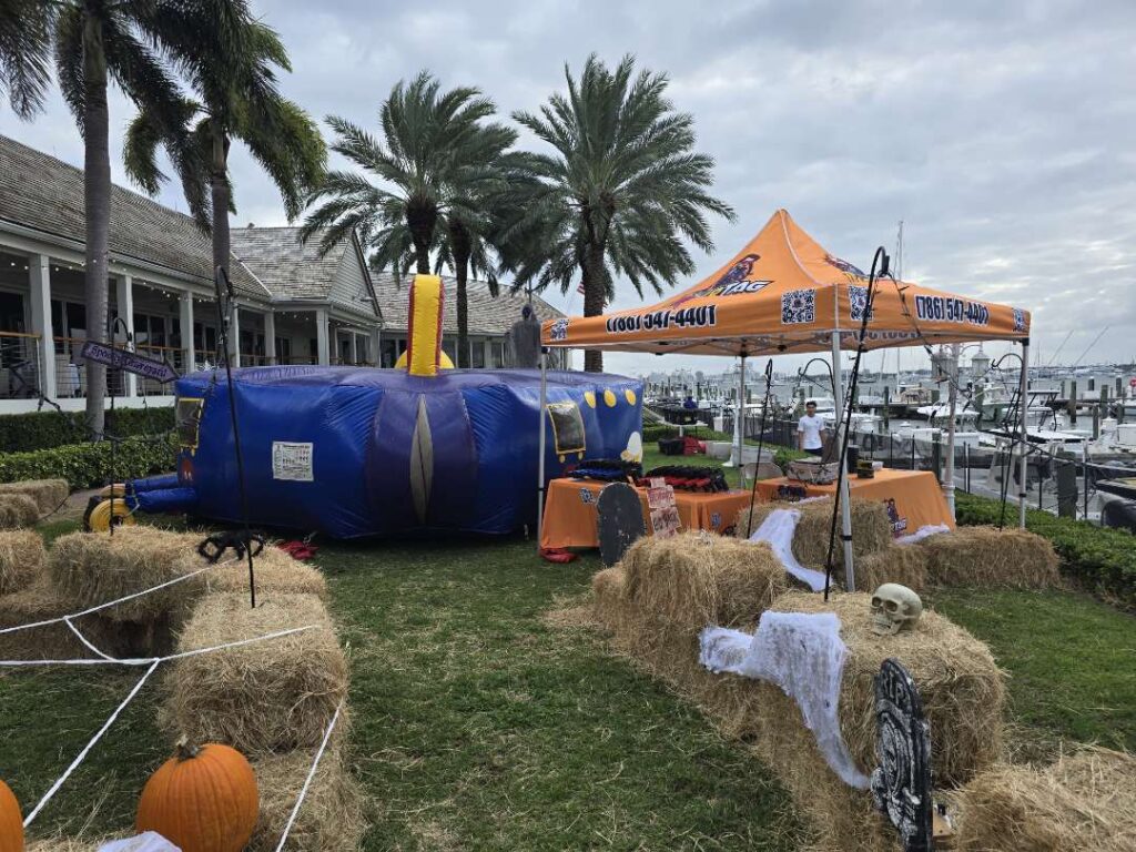 Laser tag at a waterfront club
