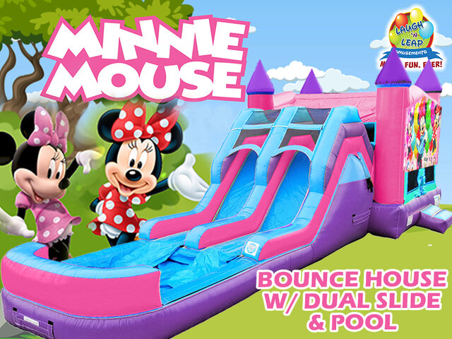 Minnie Mouse Water Slide Bounce House