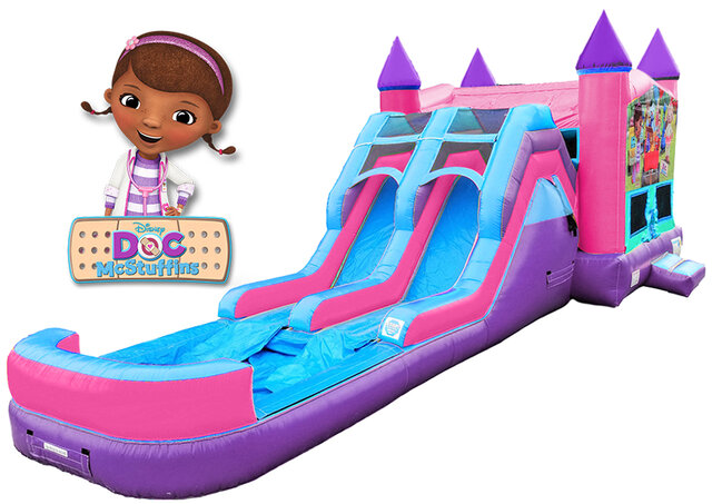 Doc McStuffins Bounce House & Water Slide (Pink & Purple unit)