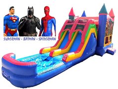Super Hero Bounce House w/Dual Slide