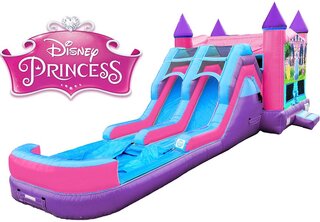 Princess Bounce House & Dual Water Slide