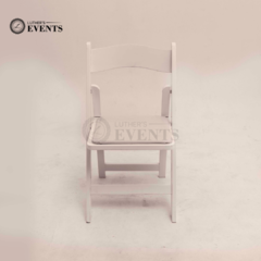 White Wooden Folding Chairs