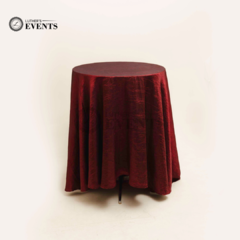 Round Burgundy Taffita