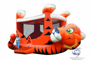 Orange and Black Tiger Bounce House