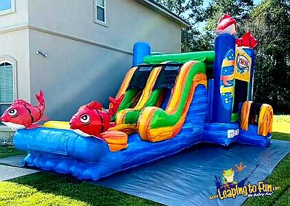 bounce house with slide rentals in hunters creek