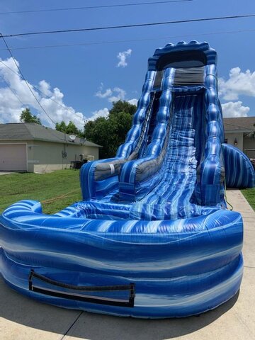 24 FT Blue Crush Water Slide w. Pool
