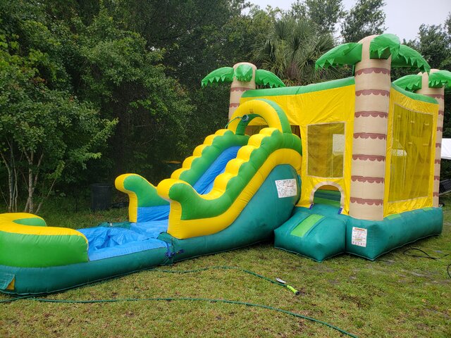 jungle inflatable pool