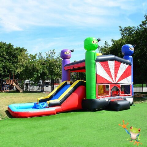 Ninja Bounce House Combo - Orlando Rental - Inflatables - Slide - Delivery