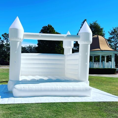 White Wedding Jumping Bouncy Castle