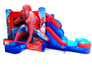 Spiderman Small Bounce House Combo (Wet/Dry)