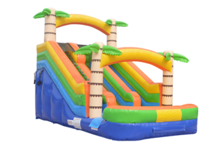 16 FT Adventure Island Double w Splash Pool (Wet/Dry)