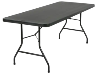 6 Ft Black Table 