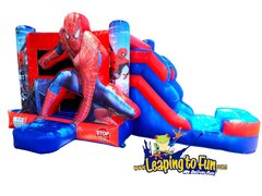 Spiderman Small Bounce House Combo (Wet/Dry)