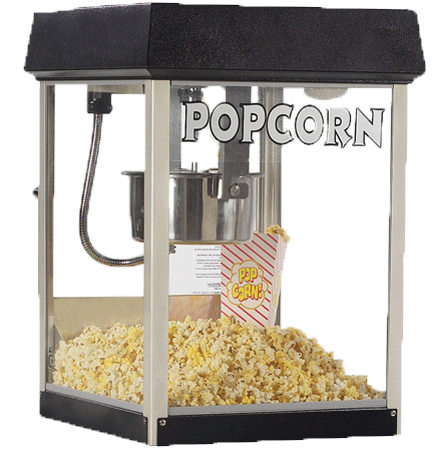 Popcorn Machine Black 4oz 
