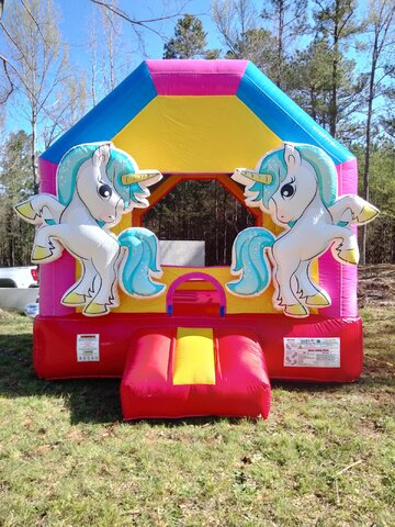 Unicorn bounce house