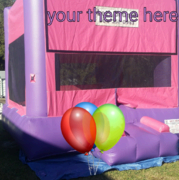 Deluxe Bounce House With (2) Goals/ Pink