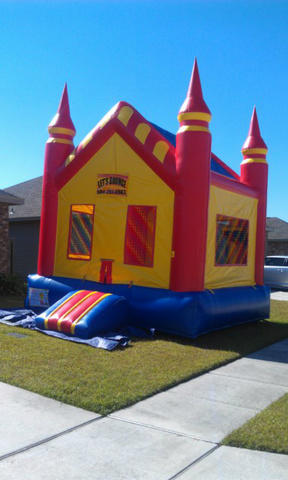 Deluxe Bounce House  Castle with Goal Spacewalk