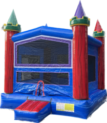 Red N Blue Marble Castle Bounce House  