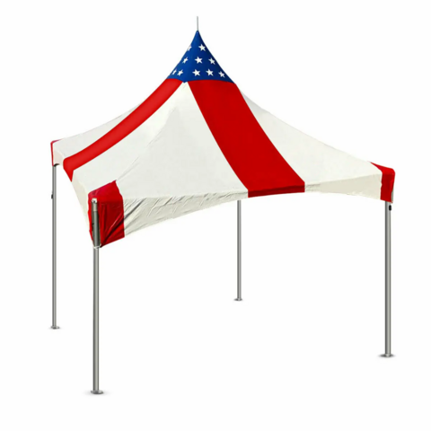 10x10 Stars and Stripes High Peak Frame Tent