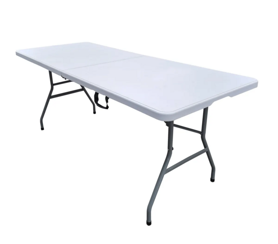 6' Rectangle Plastic fold-in-Half Table