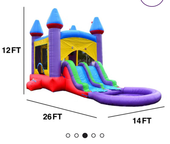 Castle Combo Dual Slide & Pool