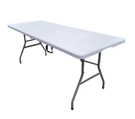 6' Rectangle Plastic fold-in-Half Table