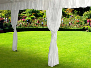 Polyester tent Leg Cover Drapes