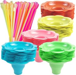 Sno Cone Cups W/Straws