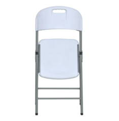 Blow Mold White Plastic Folding Chair