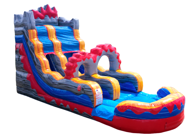 18ft Lava Single Lane Slide