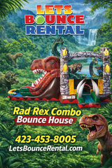 Rad-Rex Combo Bounce House Wet/Dry