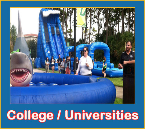 College And University Party Rentals by Lets Jump Events