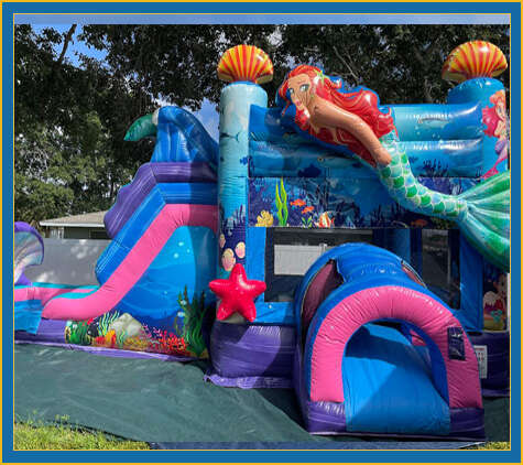 Mermaid Birthday Party Bounce House Rental