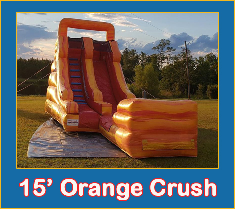 15 Orange Crush Water Slide Rental Sarasota Bradenton