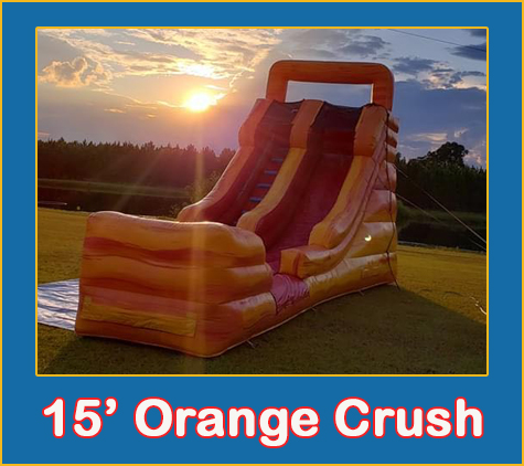 15 Orange Crush Water Slide Rental Sarasota Bradenton