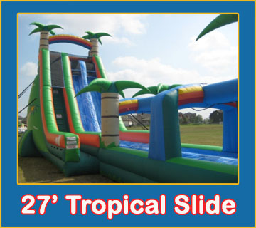 27 Tropical Dual Lane Water Slide Rental Sarasota Bradenton Parrish