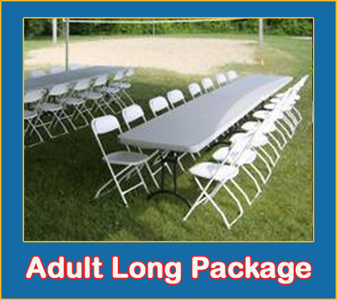 Outdoor table 2024 and chair rentals