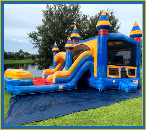 Double Sunset Bounce House Rental PAarrish