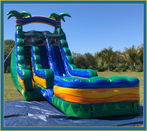 20' Emerald Oasis Dual Lane Water Slide Rental Sarasota Bradenton 20' Emerald Oasis Dual Lane Water Slide Rental Sarasota Bradenton