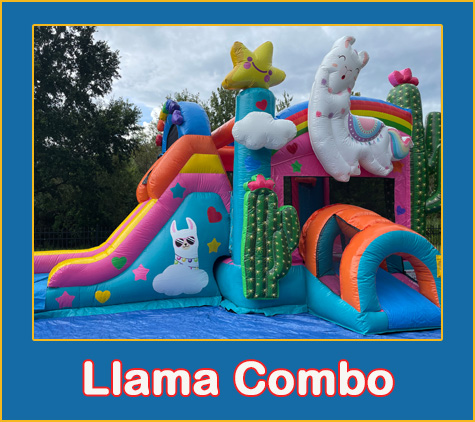 Llama Combo Bounce House Rental Sarasota Bradenton