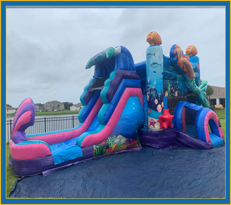 Mermaid Combo Bounce House Rental from Lets Jump Events