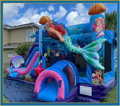 Mermaid Birthday Party Bounce House Rental