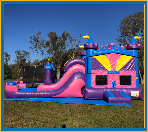 Princess Castle Combo Bounce House Water Slide Rental Bradenton Sarasota