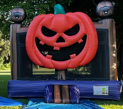 Pumpkin Bounce House Rental From Lets Jump Events