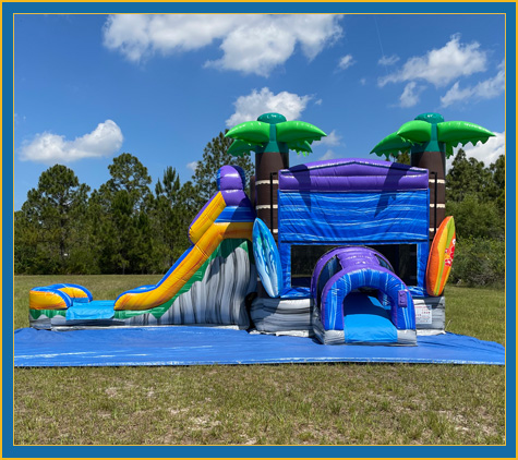 Tropical Bounce House Combo Rental  Parrish