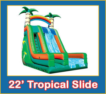  22' Tropical Dry 2 Lane Slide Dry