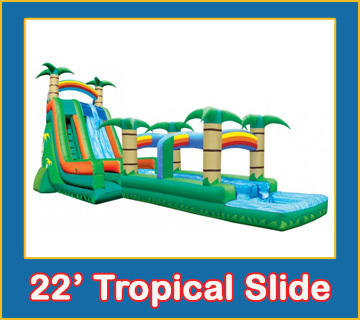 22' Tropical 2 Lane Run -N -Slide Wet