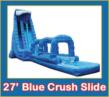 27' Blue Crush 2 Lane Run -N -Slide Wet